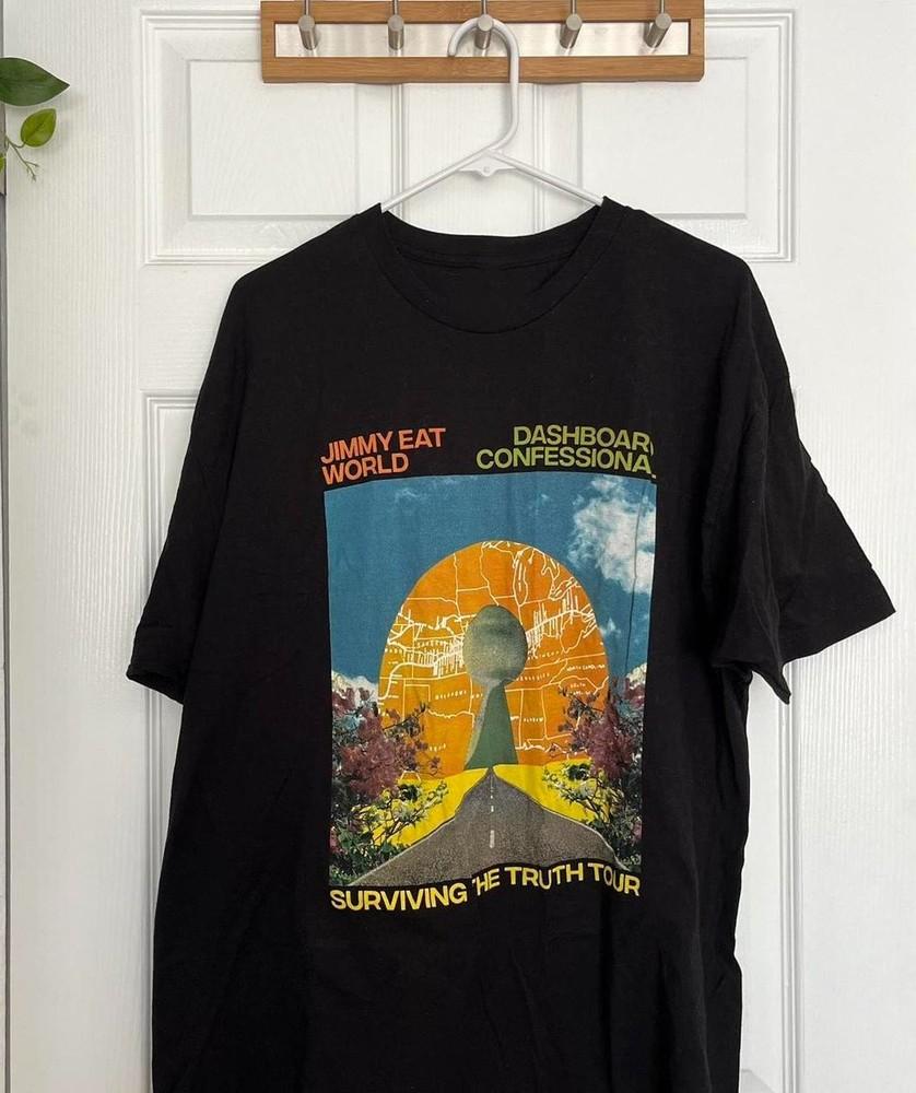 

VTG Jimmy Eat World Band Short Sleeve Cotton Black T Shirt S-5XL BT572 Unisex T-Shirt S