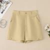 ZANZEA Women Casual Solid Color Loose Summer Shorts