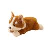 26/32cm Peluche Corgi Carino Giocattolo di Peluche Giallo Nero Seduto Sdraiato Animale Cartone Animato Bambola Peluche Morbido Compagno Regalo Rassicurante
