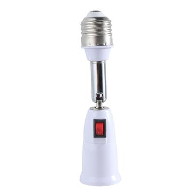 Adjustable E27 To E27 Lamp Holder Socket Extender with 180° Swivels Head and Switches for LED, Incandescent