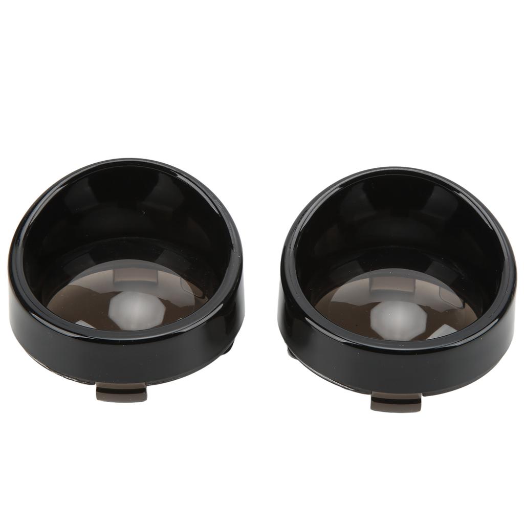 Pair Motorcycle Turn Signal Light Lens Cover Front Rear Replacement for TOURING FLHX FLTRI FLHRS
