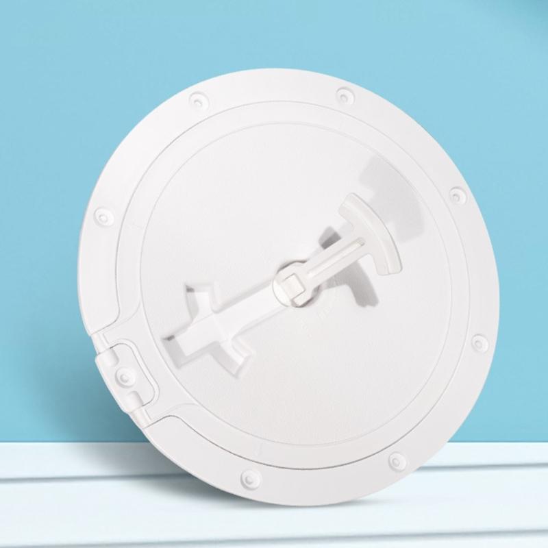 8.4-inch Marine Non-Slip Round Inspection Deck Plate for Hatch Water Tight for Outdoor Installations Quality ABS Made