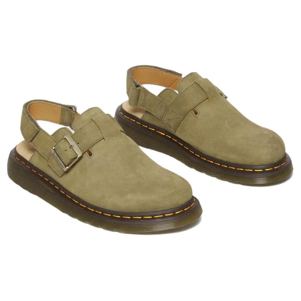 Dr. Martens Leather Comfortable Versatile Low-Top Casual Shoes Unisex Casual Shoes Green 31564357