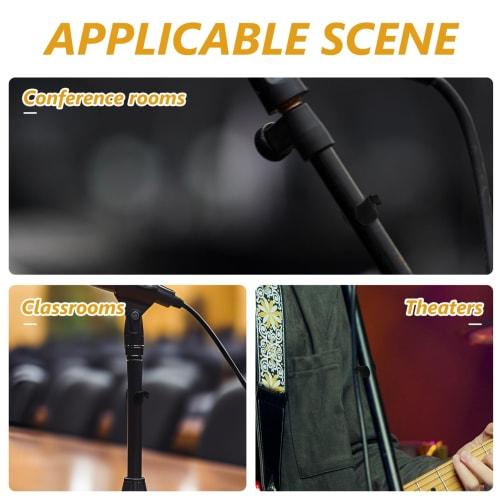 GALPADA 20-Piece Wire Clamp Bracket, Cable Clips for Microphone Stands, Cable Holders, Smartphone Stands, Pole Mounts, Cable Fixing Clips, Lightweight