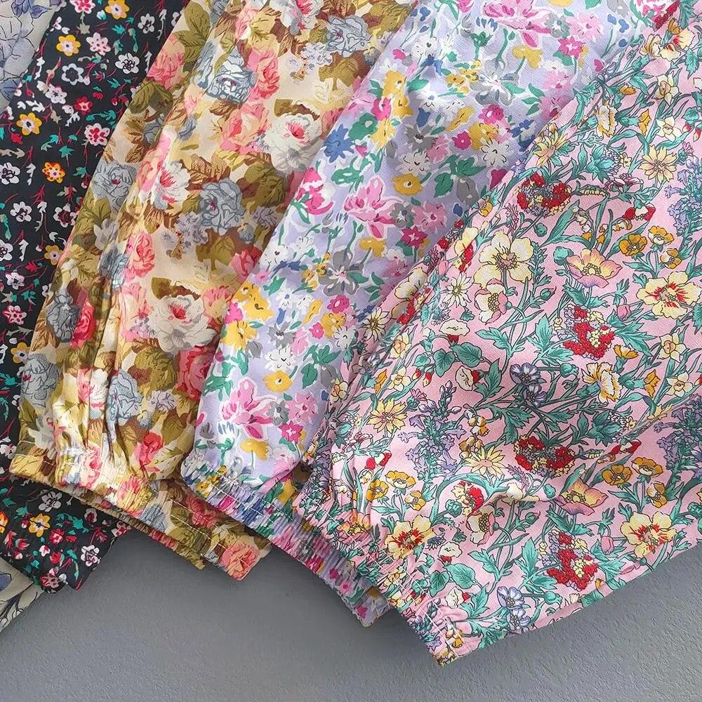 Summer Floral Children Kids Pants Girls Boys Breathable Beach Pant Anti-mosquito Trousers