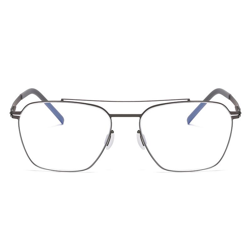 Autumn Aviator-Style Screwless Glasses: High Prescription, Fashionable Retro Frame for Women and Men