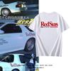 Initial D Akagi Team Shortsleeved REDSUNS Pure Cotton Summer Fashion Tshirt Japanese JDM Modified Car Clothing for Summer
