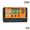 Lcd Solar Controller 12V/24V 30A 20A 10A Solar Charge Regulator Pwm Battery