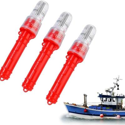 1/2/3Pcs Boat Flares LED Warning Lights Super Bright Multiple Lighting Modes Mini Size Waterproof Boat Safety Kit Emergency Signal Lamps