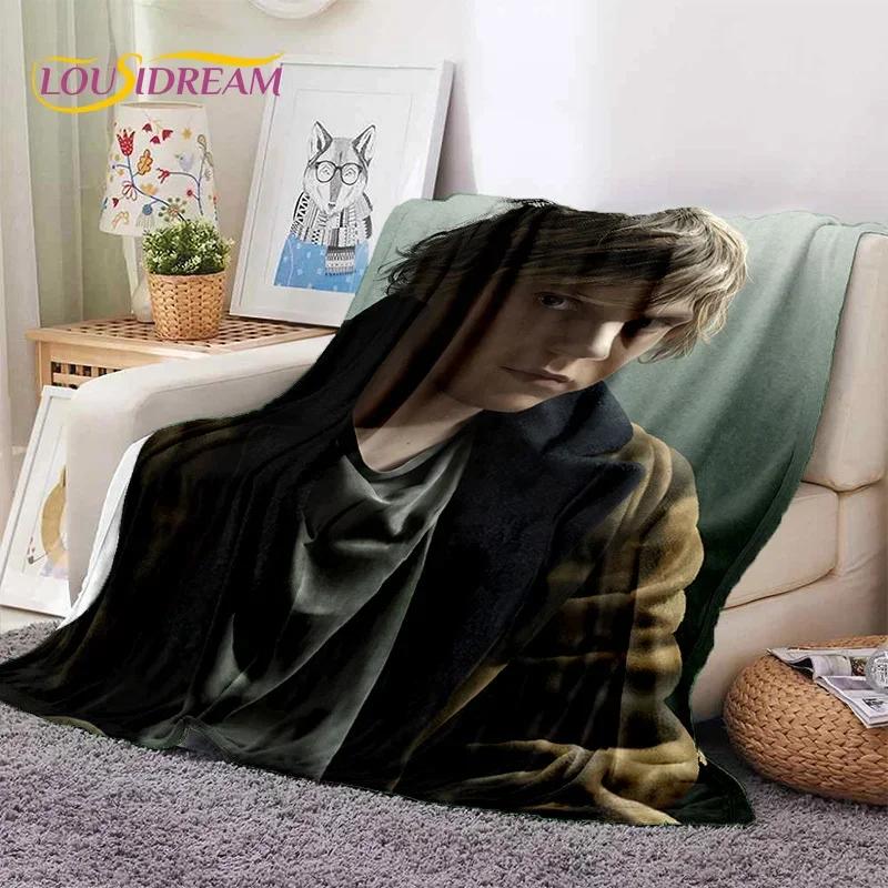 Latest Cute Evan Peters TV Actor Soft Flannel Blankets,Throw Blanket Comfortable Blanket for Picnic Beds Sofa Home Bedroom 013