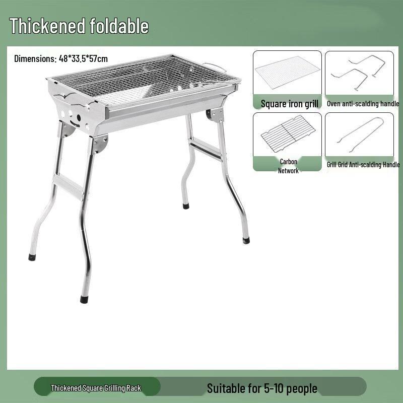 OEING Portable Folding Charcoal BBQ Grill