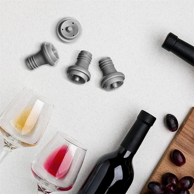 Wine Stopper Resealable Wine Pump Vacuum Stoppers Wine Stopper Silicone Wine Saver Vacuum Stoppers Practical Wine Saver Stoppers