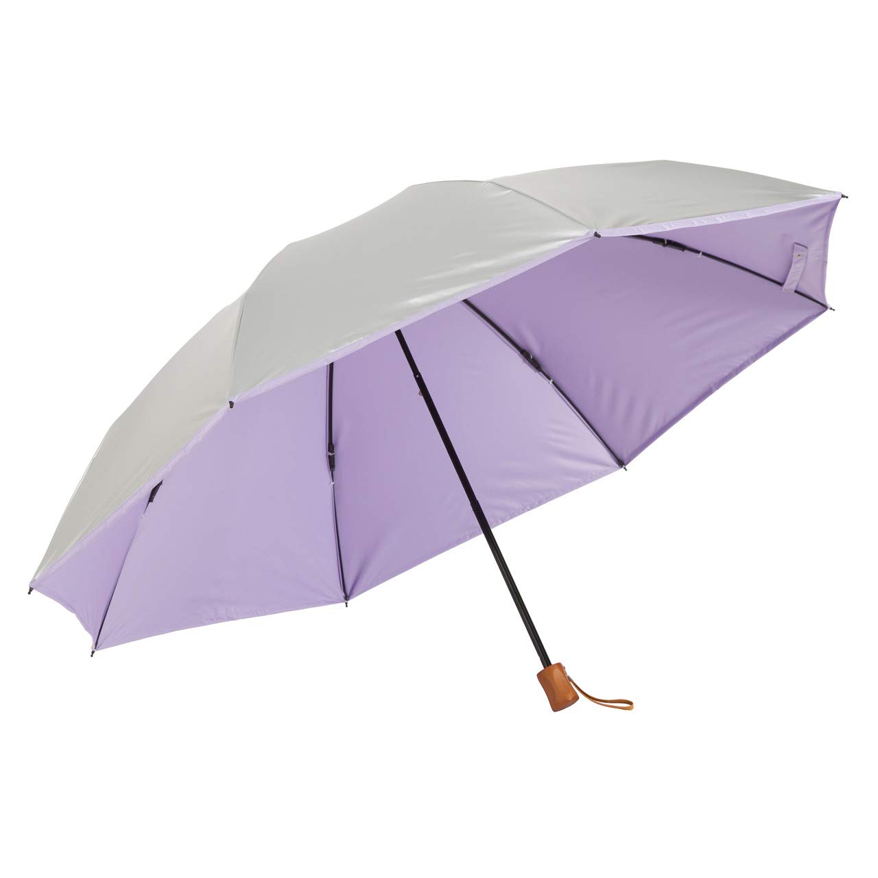 

Складной зонт от солнца с охлаждающим УФ-светом, подходит для солнца и 60 см серебристый большой, функция, защита, блокировка, дождь, тройного сложения, [LIEBEN-0585] (фиолетовый) фиолетовый