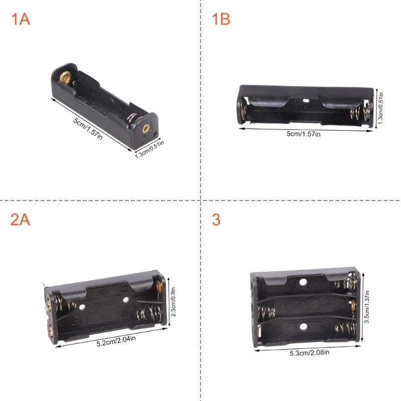 3A Battery Holder With Solderable Terminals Pin Plastic Case For Circuit Board Projects