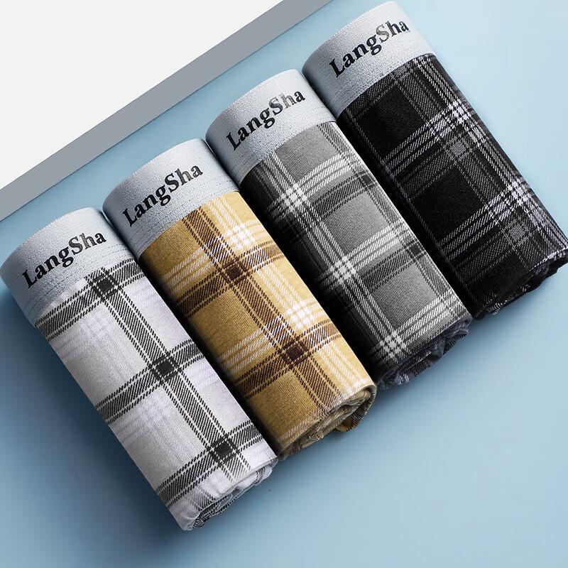 Langsha Men s Boxer Briefs L