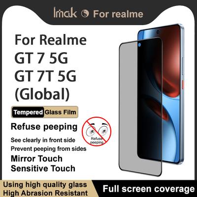 For Realme GT 7 7T 5G Glass IMAK Privacy Temper Glass Full Screen Coverage Film