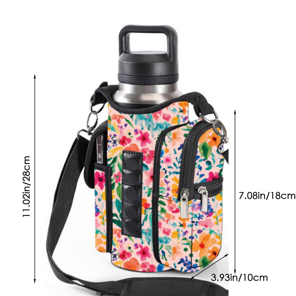 1pcs Magnetic Gym Water Bottle Bag Built-in Magnet For Easy Attachment To Metal Surface Sports Magnetic Phone Storage Pouch