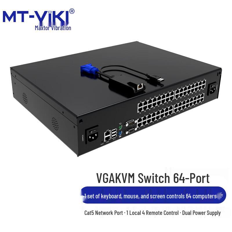 MT-viki 64-Port IP Remote KVM Switcher