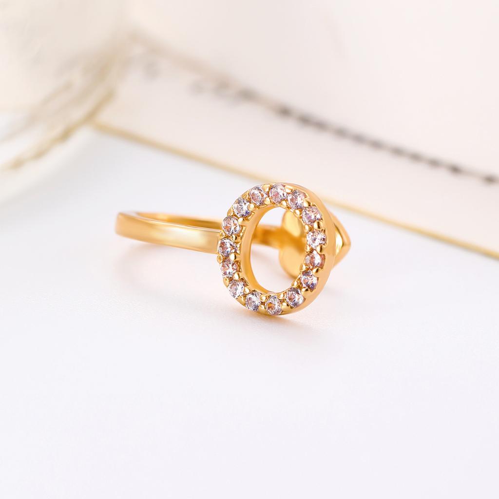 Advanced Temperament 26 English Letter Ear Clip Simple U No Ear Hole Earrings For Women