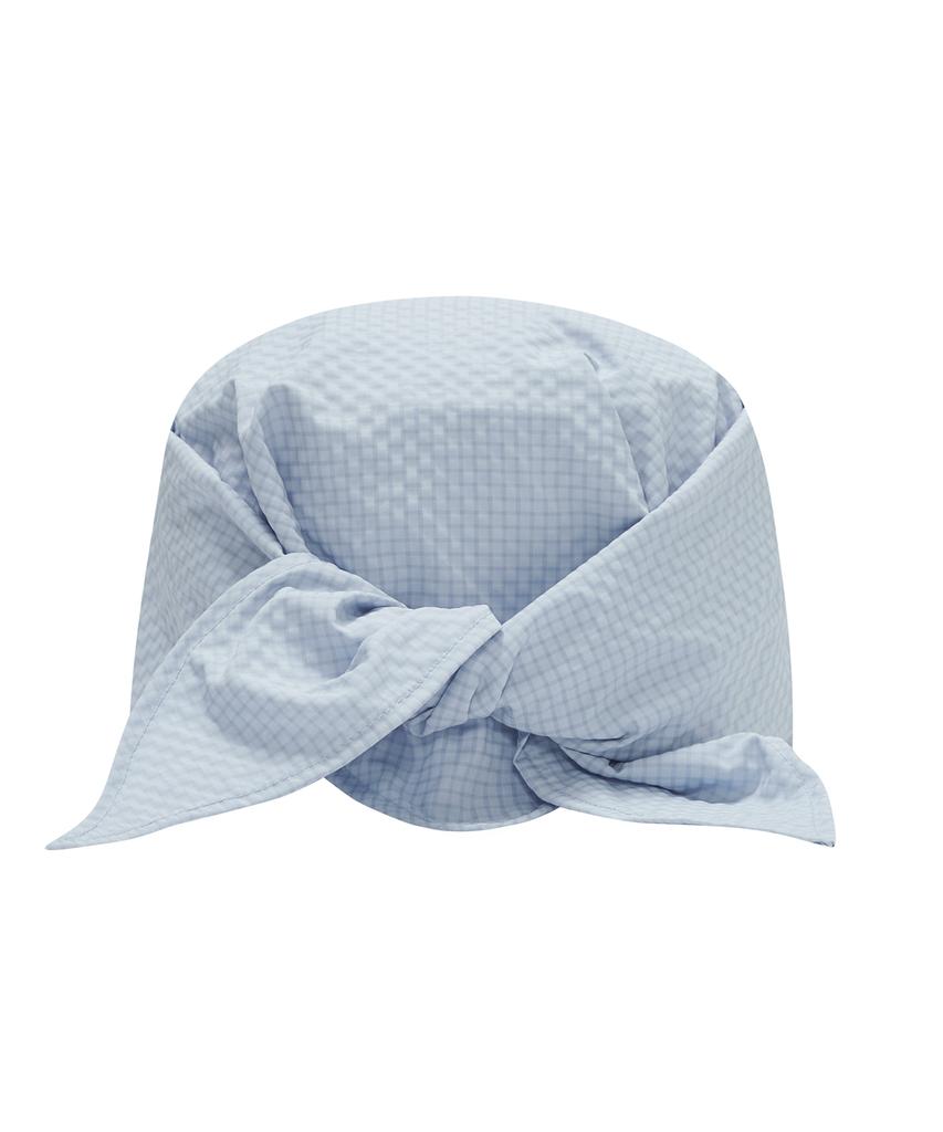 Lujeoseukeulleob Seersucker Scarf Bandana Cap Sky Blue