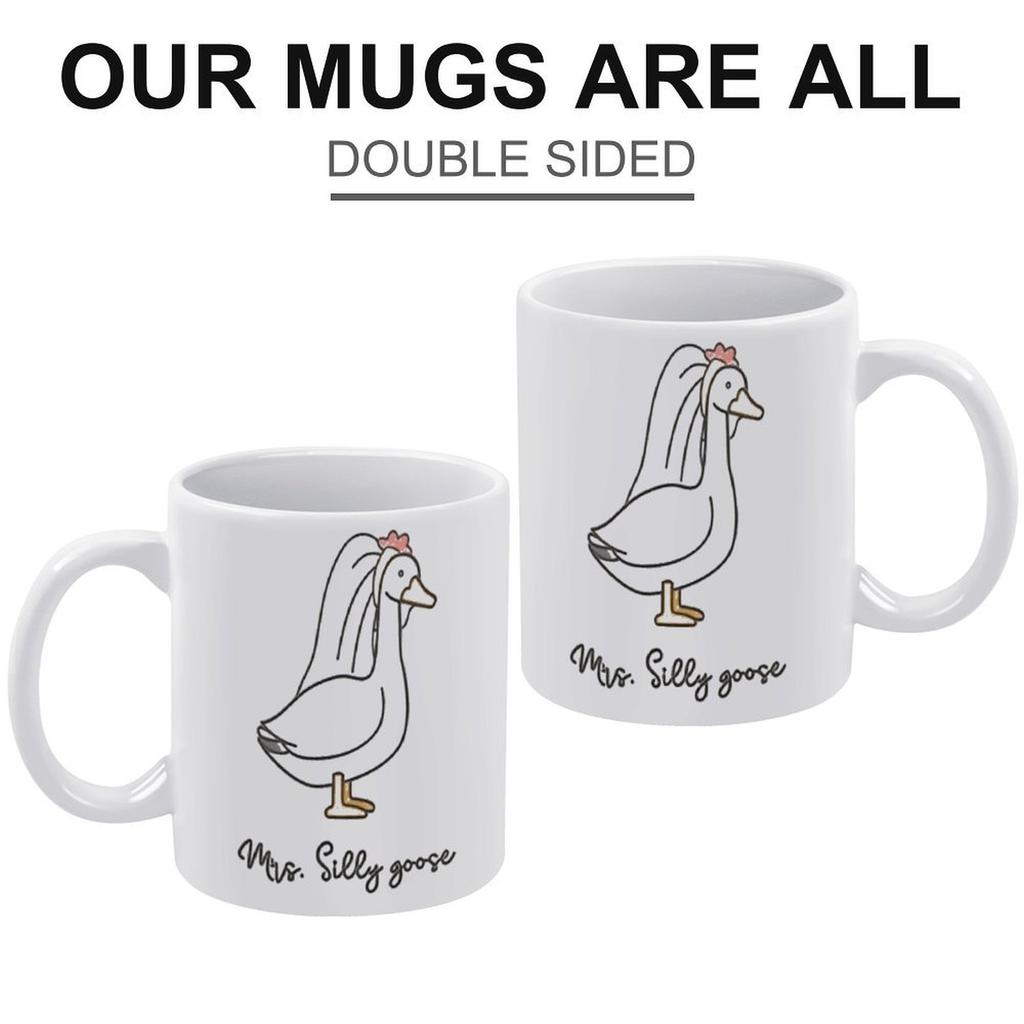 1 Stück 11oz Weiße Keramiktasse mit doppelseitigem Humor-Druck, Perfekt für Kaffee zu Hause oder im Büro, Leichtes Trinkgeschirr-Geschenk für Männer Frauen Freunde