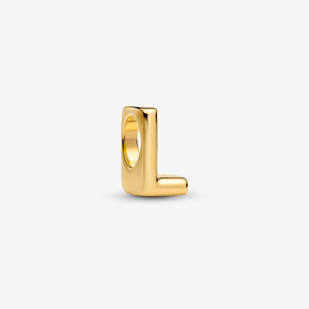 Brand New 26 Letters Ideal Designed For Authentic Original Beaded Bracelet High Quality Fine Jewelry Women's Copper Metal Pendant Bead Component Bead
