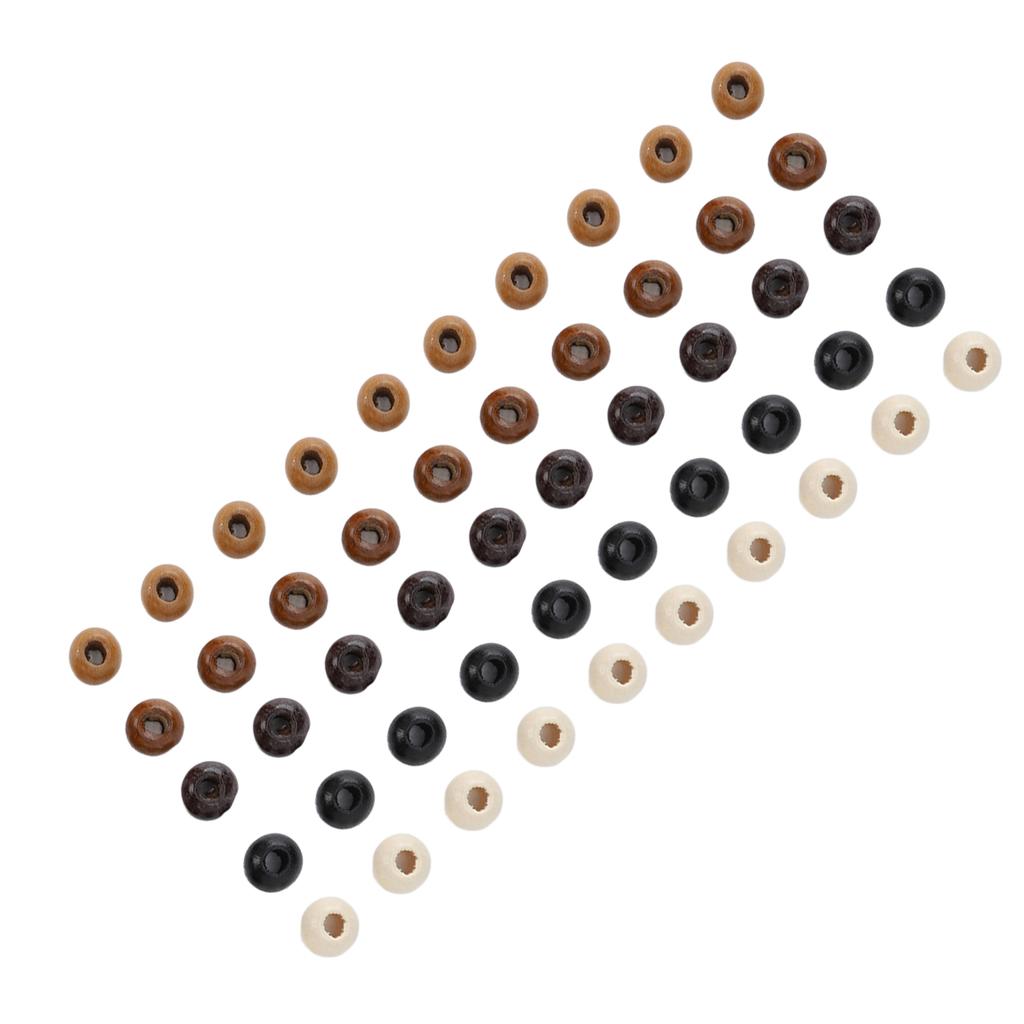 50 Stück Holz Bartperlen DIY Elegante Dreadlocks Perlen Anhänger für Haarflechten Armband Halskette