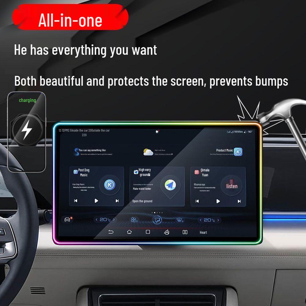BYD Song PLUS Ambient Light & Wireless Charging Phone Holder