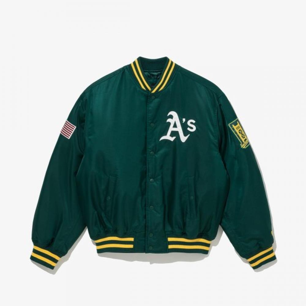 New Era Oakland Athletics Authentic Stadium Jacket Green 14742063 GREEN/L