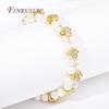 10MM Rhodium/Gold Plated Shiny Zircon Butterfly Spacer Bars 2 Holes Separators For Strand Beads Jewelry Making DIY Accessories