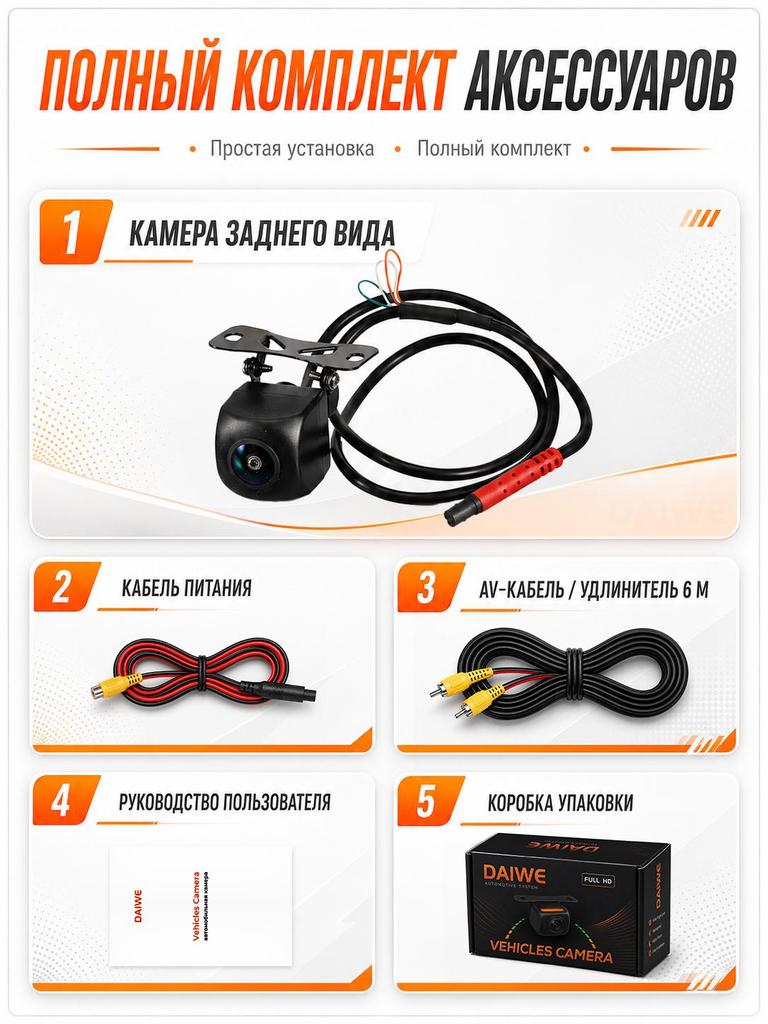 170 Degree Fisheye Lens Starlight Night Vision Car Reversing Parking Camera System