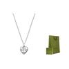 Gucci Blind For Love Heart Eye Engraved Shiny 925 Silver Necklace Women Necklace 455542-J8400-0701