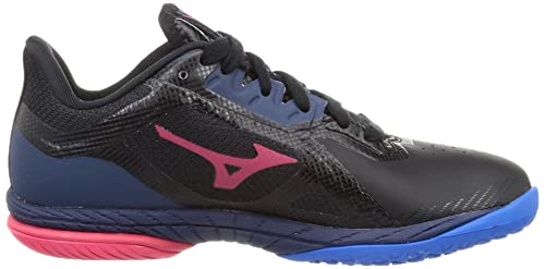 Mizuno Wave Drive NEO 3 Table Tennis Shoes, Black/Blue/Red, Size 25.0 Cm, 2E