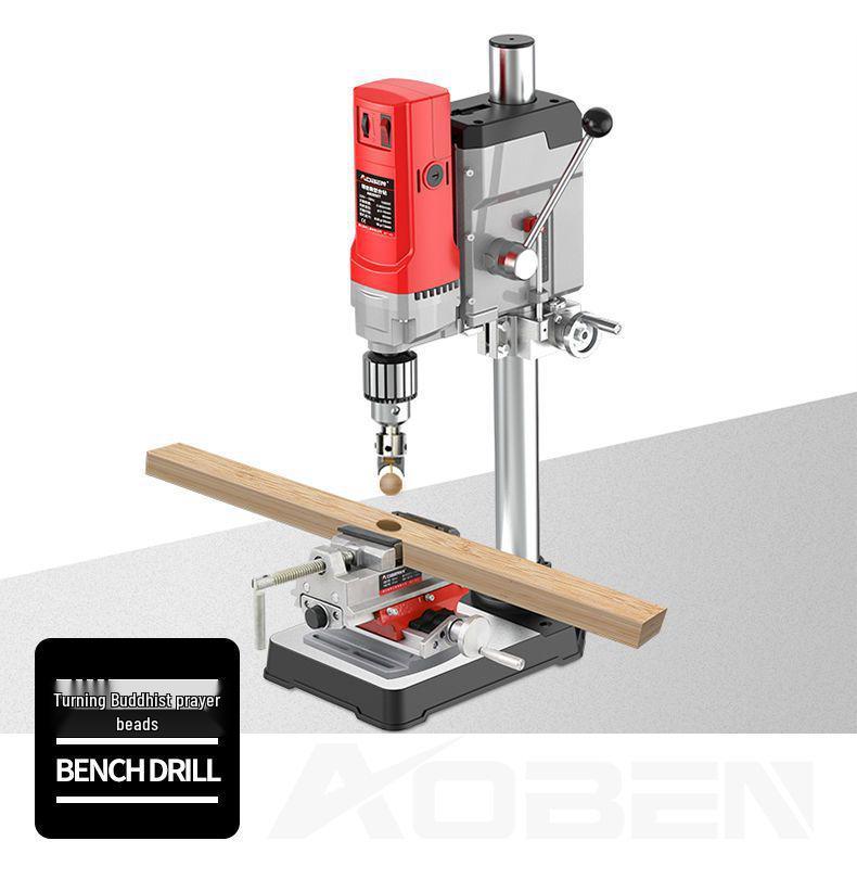 220V Mini Industrial Bench Drill Press - High Precision Multifunctional Turret Machine