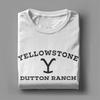 Yellowstone Dutton Ranch Men T Shirts  Unique Tees Short Sleeve Crewneck T-Shirts 100% Cotton Gift Idea Clothes