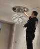 Luxury Crystal Ring Pendant Light for Living Room and Dining Spaces