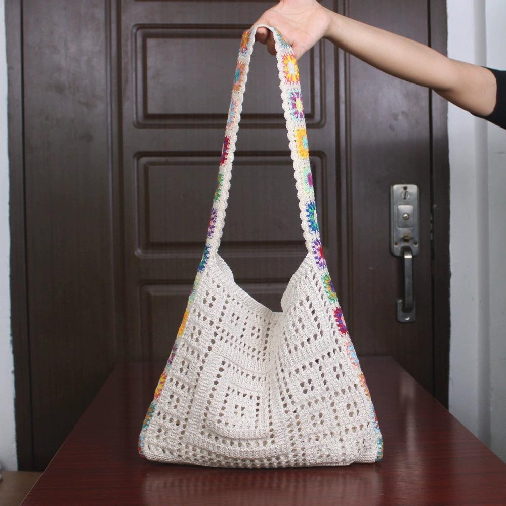 Lightweight & Aesthetic Women's Summer Crochet Tote Bags - Perfect for Beach, Shopping, and Parties