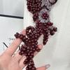 Solid Color Bead Embroidery Flower Cloth Sticker Lace Decoration Wedding Dress Skirt Clothing Diy Jewelry Accessories