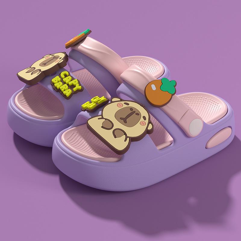 EVA Capybara Non-Slip Soft Sole Cartoon Sandals for Infant and Toddler Boys & Girls