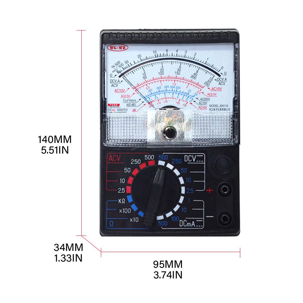 AMP Zeiger Amperemeter Analoges Strommessgerät Panel Zifferblatt Strommesser Mikroampere Ammeter Monitor Volt Multimeter Instrument