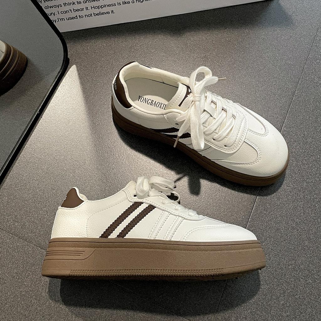 Queen Fan retro versatile platform white shoes women's 2025 new summer skirt casual low-top board shoes