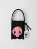 JOSEPH & STACEY Lucky Pleats Knit Nano Bag Kuromi Rich Black