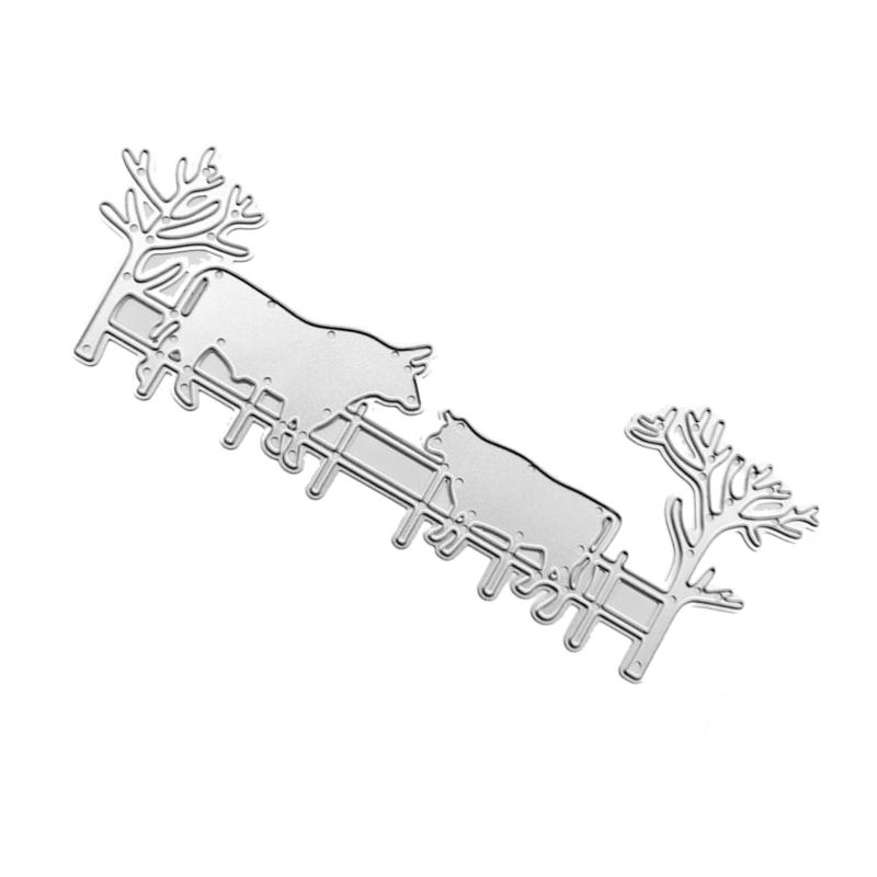 Farm Animal Die Cuts Metal Cutting Dies Embossing Template Easter Supplies for Girl Kid DIY Scrapbooking Craft Gift Card