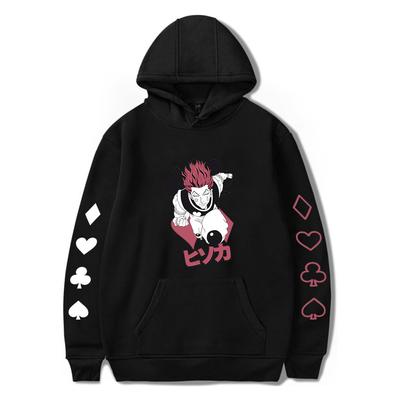 Japonia Anime Hunter X Hunter Hisoka Mężczyźni jesień polar Bluzy z kapturem Kobiety Bluza Casual Ubrania Pullover Cartoon Streetwear Oversized Bluzy z kapturem
