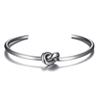 Candid Style Knot Cuff Bangle for Women,Gold Color Stainless Steel Elegant Tie Charm Bracelets, BFF Sisters Party Jewelry