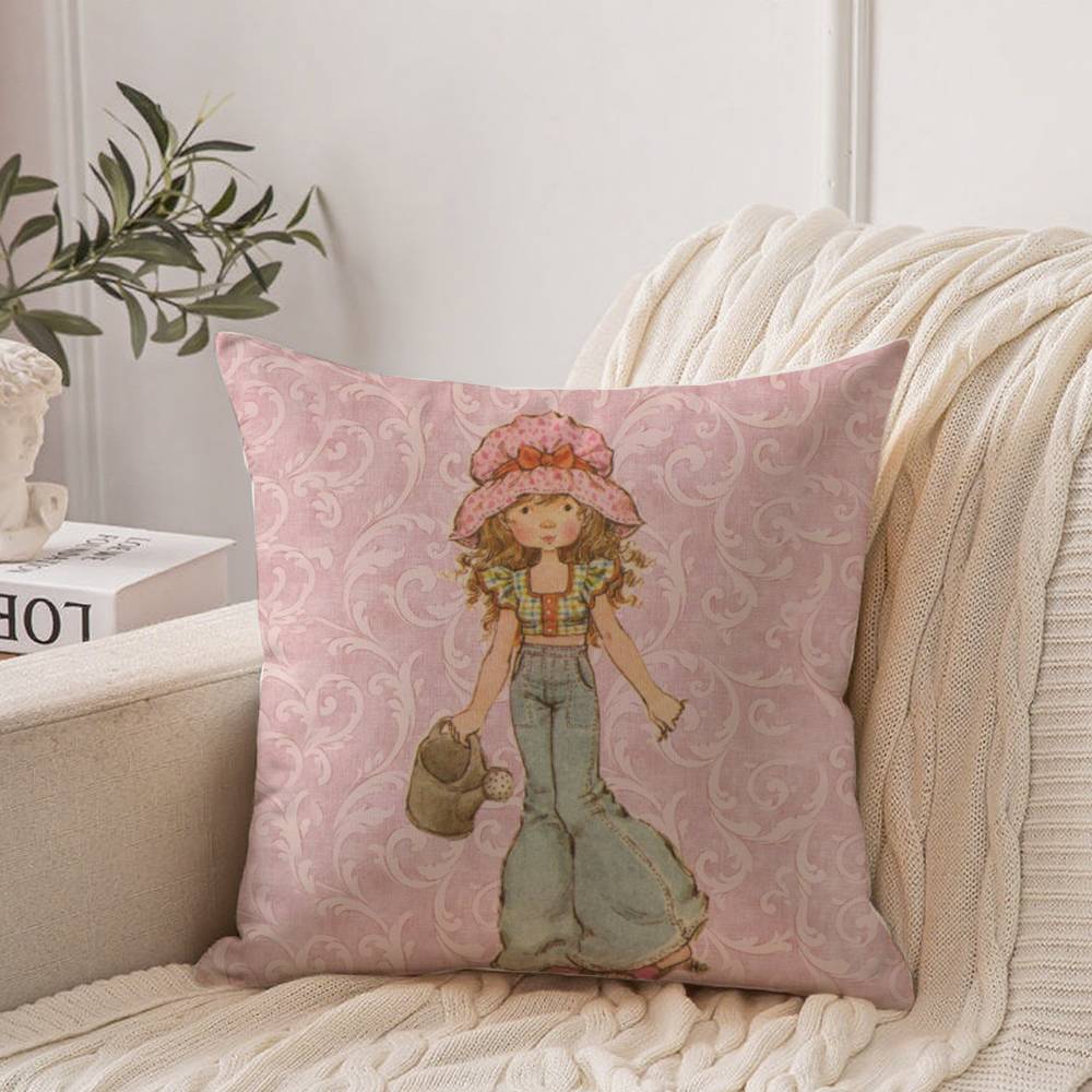 Cute Sarah Kay Girl Pillow Case Home Decor Throw For Sofa Bed Car Room Decor Gift Idea