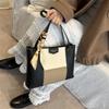 Simple Atmospheric Bag Commuter Color Contrast Splicing Handbag Spring Foreign Gas Large Capacity Shoulder Tote Bag
