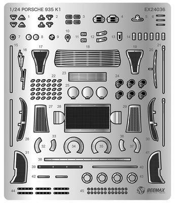 Porsche 935 Turbo 1979 Le Mans 24 Hours Race Winner Parts Plastic Model Parts EX24036 Platz/BEEMAX 1/24 Detail-Up (Automobile)