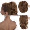 Adjustable High-Temperature Silk Short Curly Clip-On Ponytail Wig for Women