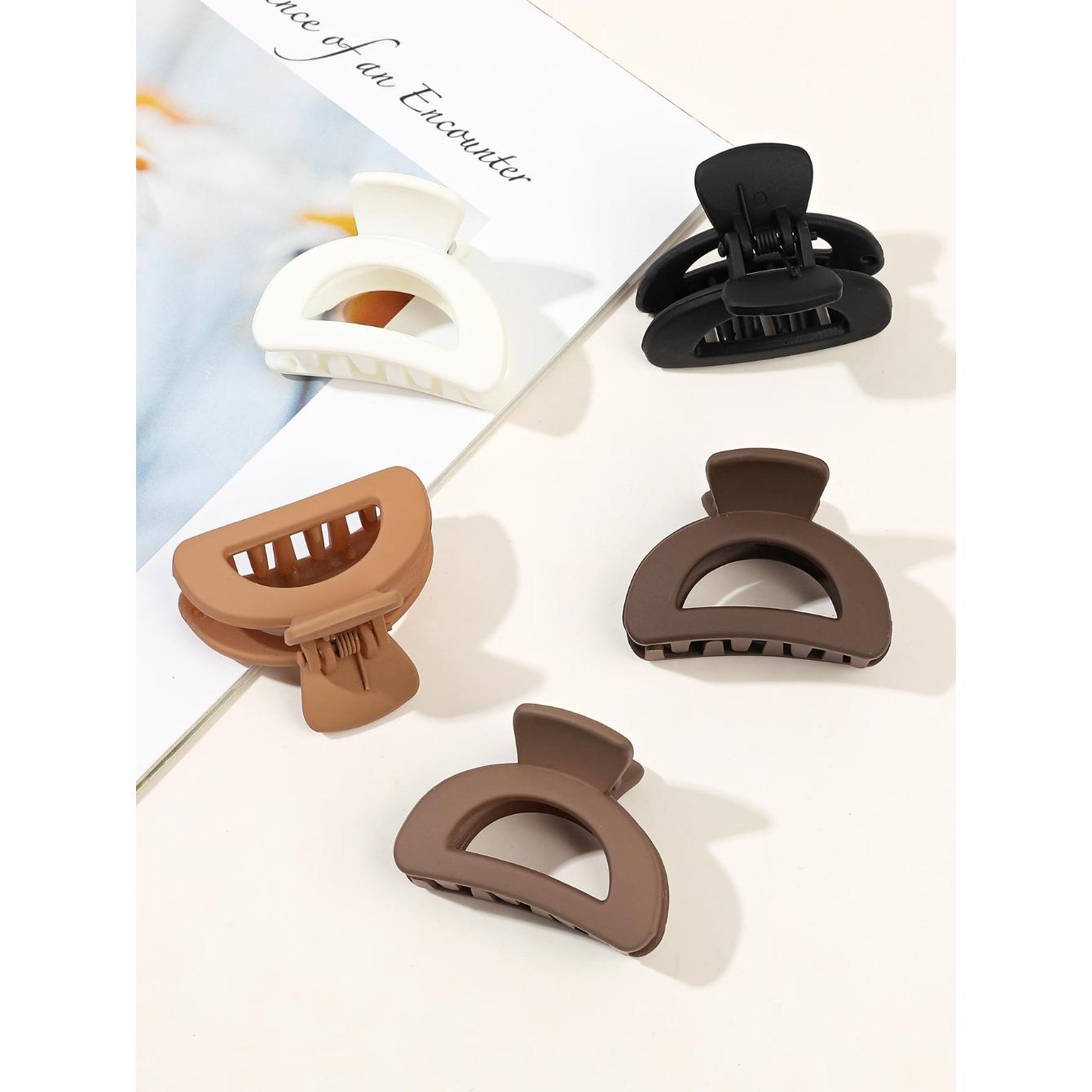 

Маленькие заколки-крабики для тонких волос - 5 шт. Мини-заколки-крабики для волос, Крошечные аксессуары-крабики для женщин, девушек Size fits all